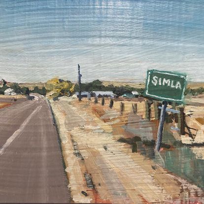 Simla Colorado at the city sign